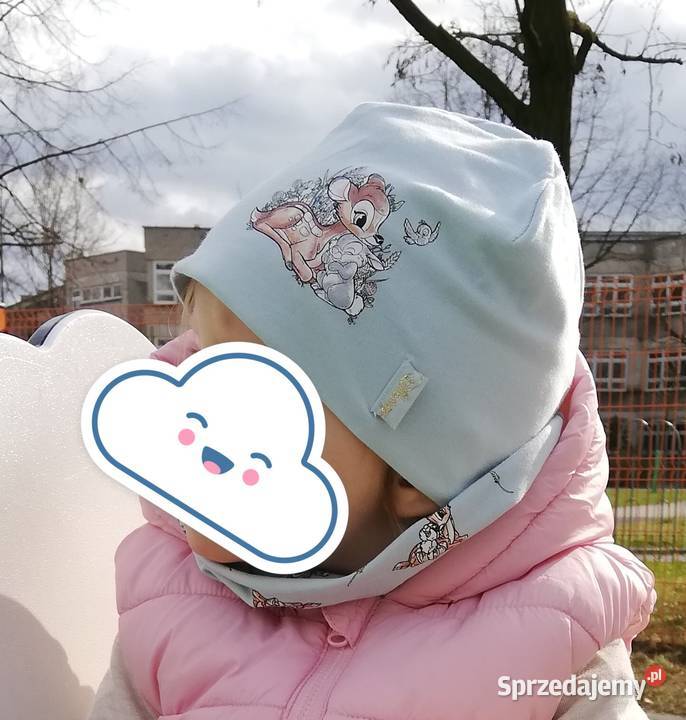 Komplet przejściowy czapka komin Disney Bambi Katowice