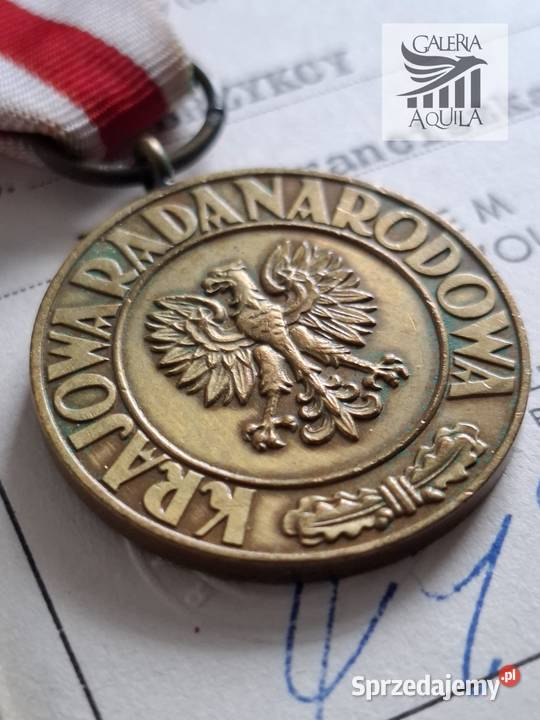 Medal Zwycięstwa I Wolności 1945 dokument podpis Militaria Wejherowo sprzedam