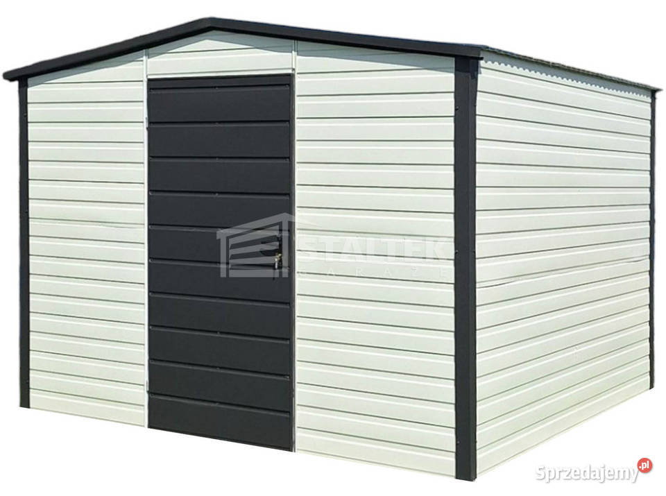 Schowek Domek ogrodowy 3x3m drzwi antracyt biały Elbląg