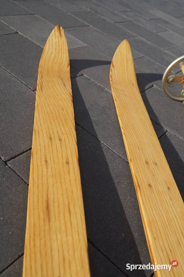 Stare narty jesionowe 155 kijki w komplecie podkarpackie sprzedam
