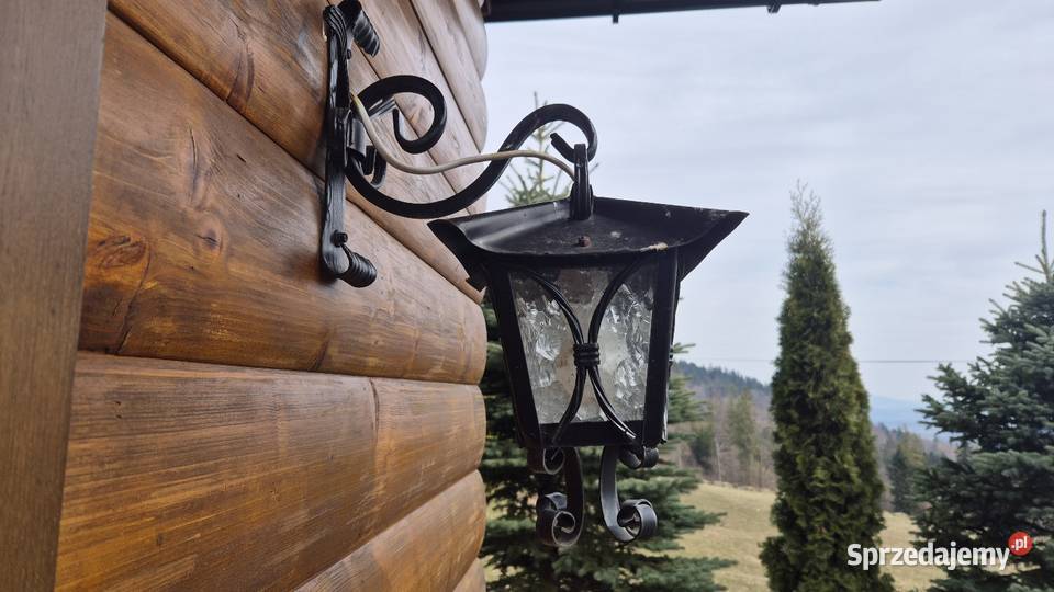 Kinkiet wiszący kuta lampa na taras lampa Dom i Ogród Wadowice sprzedam