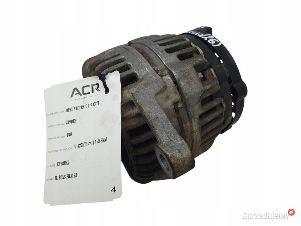 ALTERNATOR Opel Vectra C Astra H Zafira B 19 Chełm
