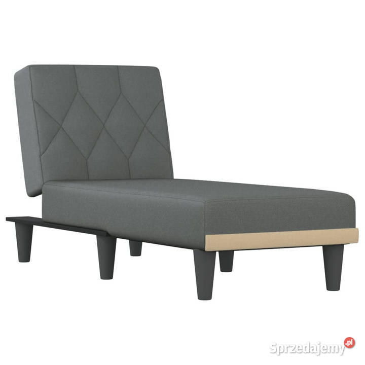 Szezlong ciemnoszary obity tkaniną WM352857 Warszawa
