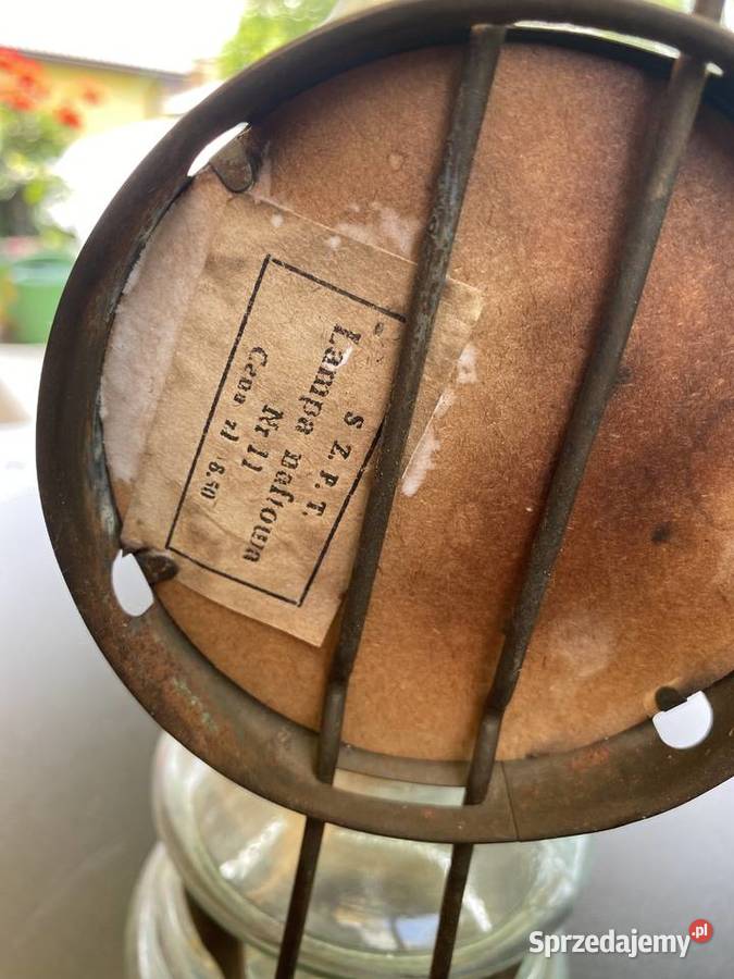 Lampa naftowa polska stara mazowieckie Zielonka