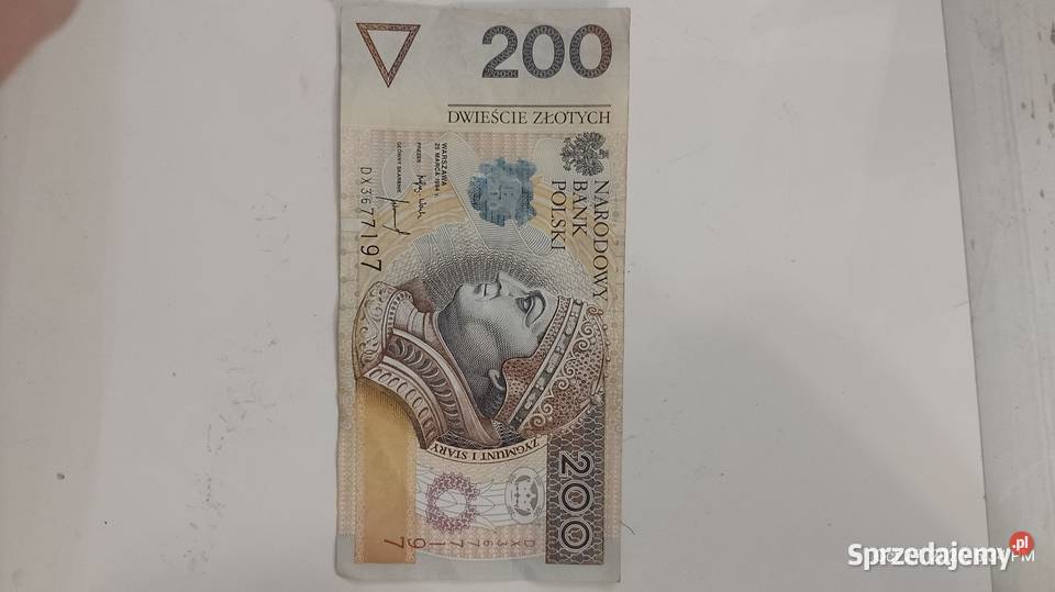 Banknot 200 DX z 1994 ładny Jastrzębie-Zdrój