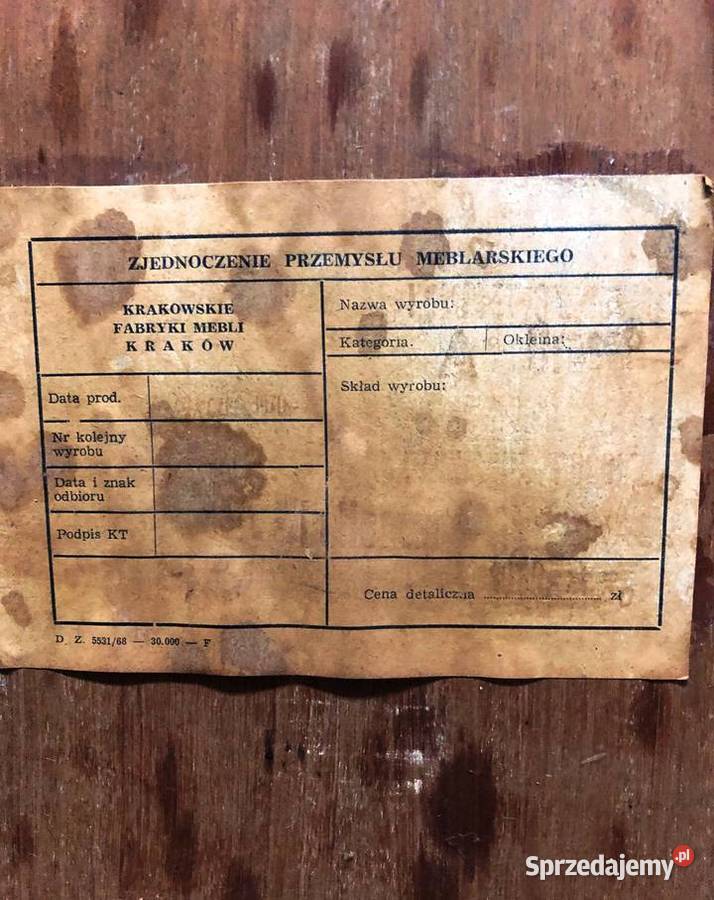 Komoda schowek na pościel bieliżniarka 1970 PRL Meble Kalwaria Zebrzydowska