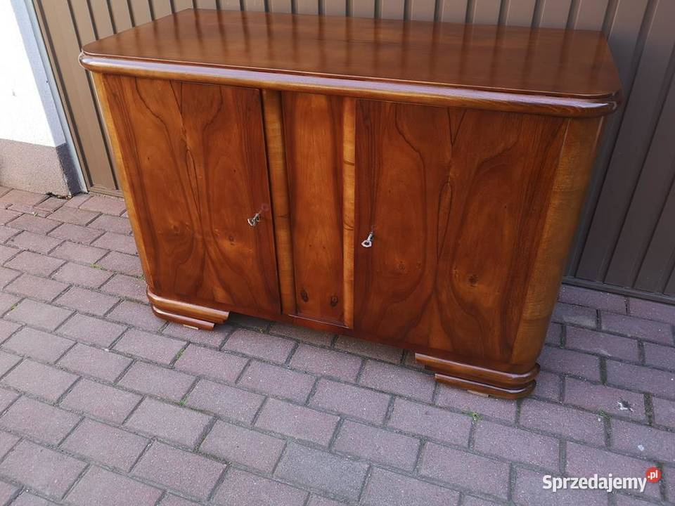 Komoda Pomocnik PRL ARTDECO Orzech Zgrabna Stara wielkopolskie Swarzędz