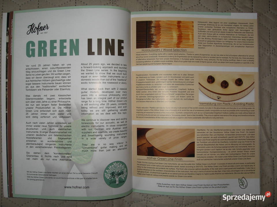 Hofner 2022 Confidental guitar catalog katalog Kępice