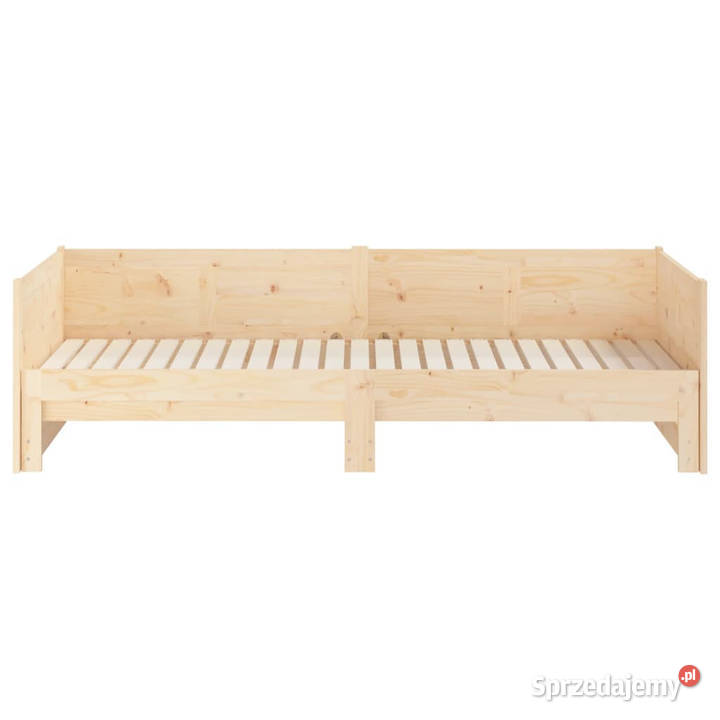 Łóżko rozsuwane lite drewno sosnowe 2x90x190