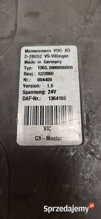 DAF 105 STEROWNIK MODUŁ VIC2 1364166 Układ elektryczny, zapłon Mojusz
