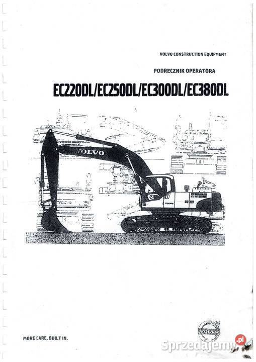 VOLVO EC220DL EC250DL EC300DL EC380DL gąsienica Rok wydania 2012 Kraków