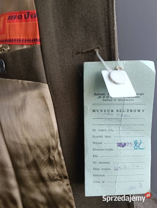 Mundur Leśnika z PRL Nowy świętokrzyskie Wąchock