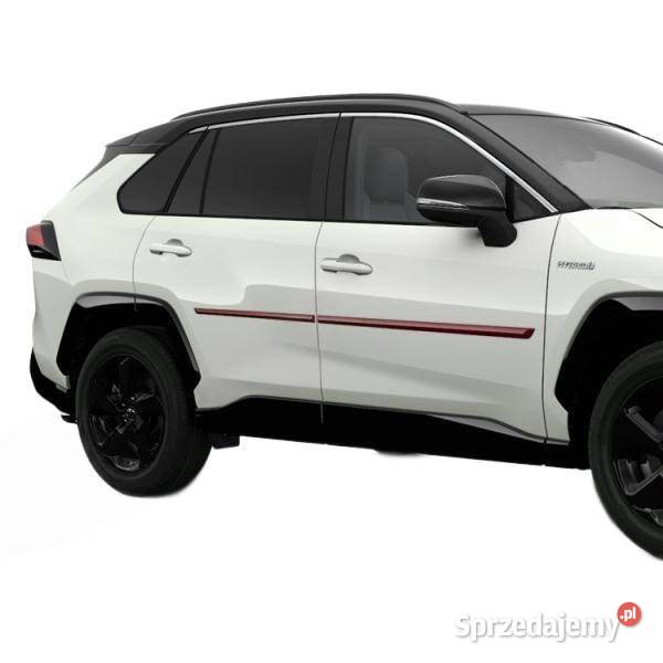 TOYOTA Rav4 Listwy drzwi boczne kpl czerwone 3T3 osobowe Kąty Wrocławskie