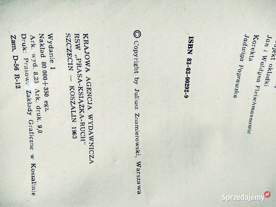 Gdzie będę tak potrzebny Znamierowski pierwsze Warszawa