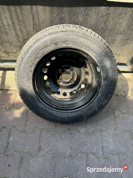 Opona na feldze stalowej 16570R 13 zapas Opony i felgi mazowieckie sprzedam