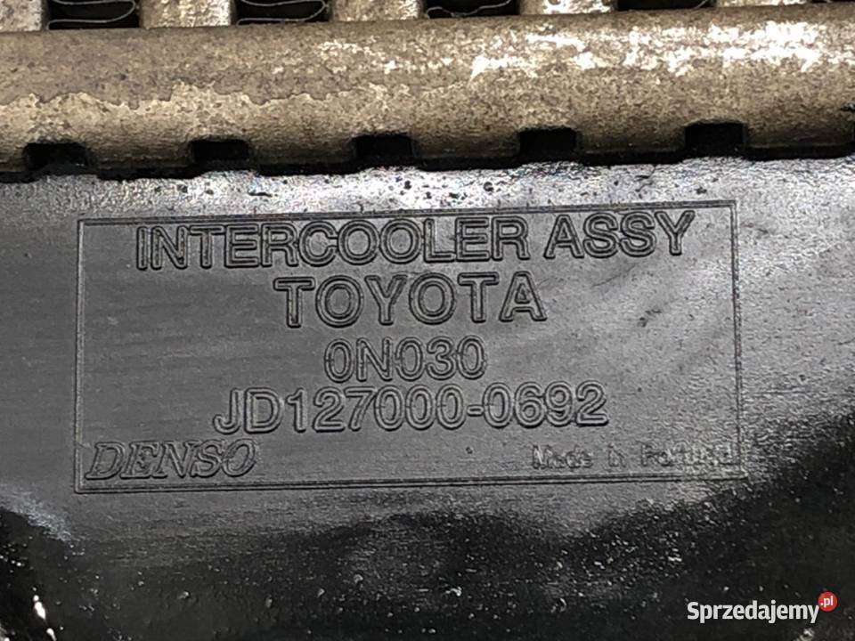 INTERCOOLER TOYOTA AURIS I JD1270000692 14 90 osobowe podkarpackie sprzedam
