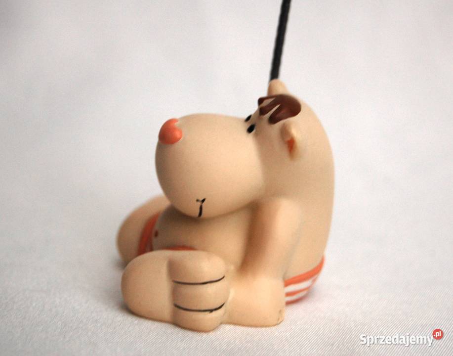 Klips na zdjęcie pocztówkę hipopotam figurka Lublin