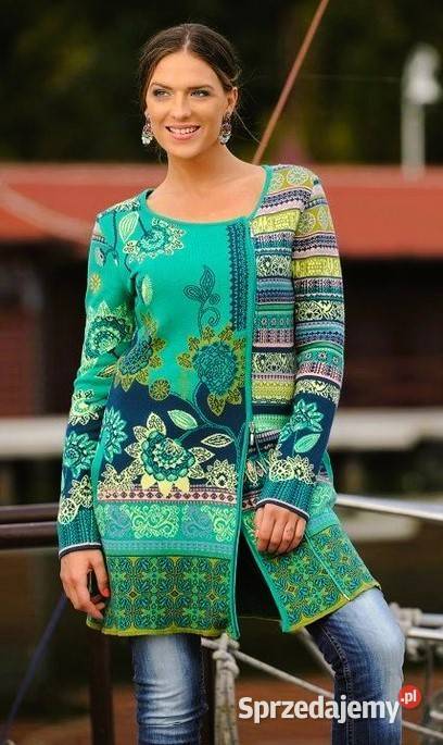 KOOI Knitwear Nowy długi kardigan sweter damski Lublin