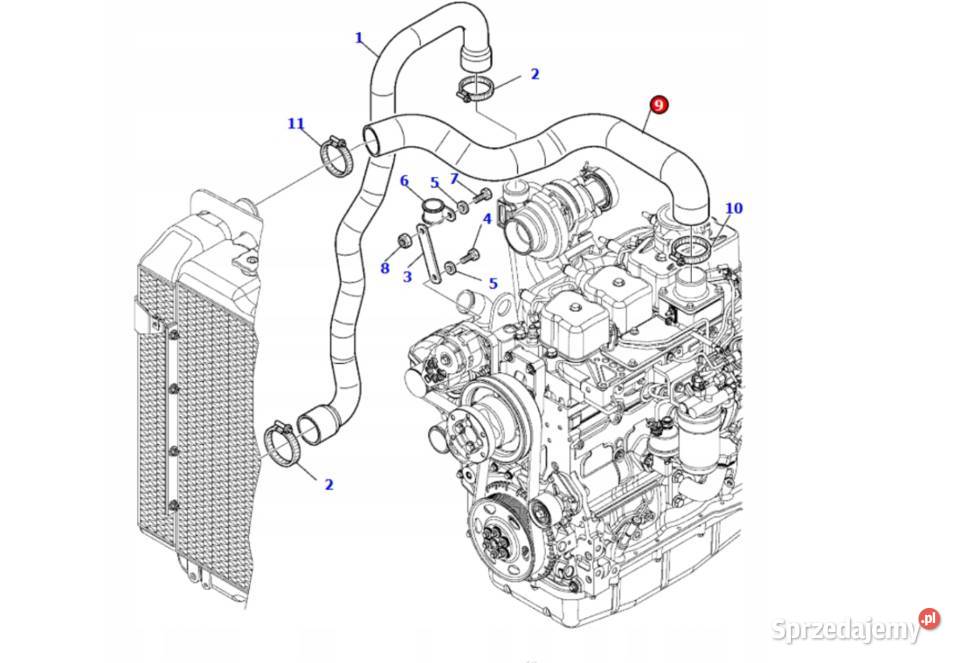 Wąż chłodnicy Komatsu 42N0213630 Gądki