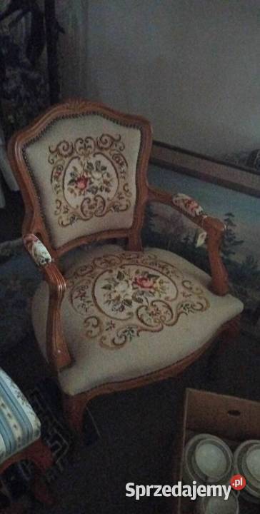 fotel haft styl Ludwik Meble Gdańsk