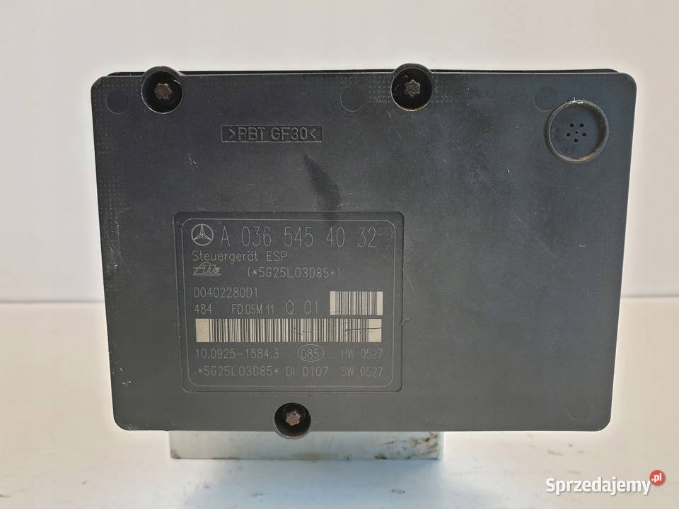 Mercedes CLK W209 STEROWNIK ABS ESP A0365454032 lubelskie Rudka