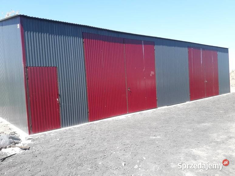 Garaż Blaszany OtwartaWiata wysoka OCYNK Garaże 42m2 Tomaszów Mazowiecki