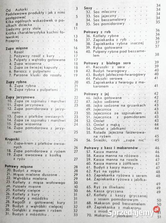 Przysmaki malucha Irena Opielińska Chełm sprzedam