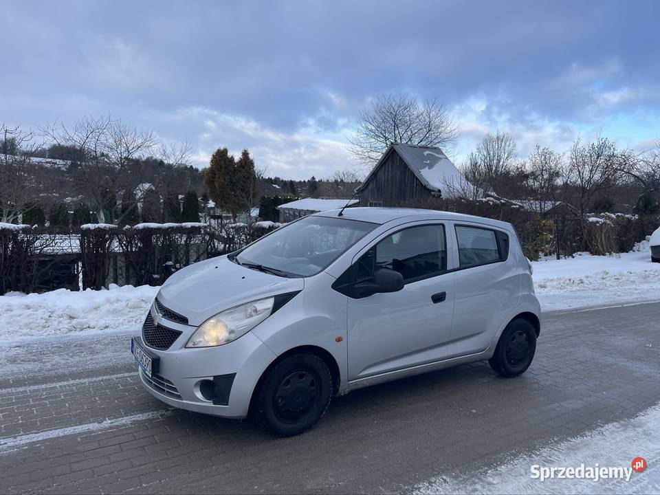 Chevrolet Spark 10 16v benzyna 5 drzwiowy Klima srebrny Kętrzyn sprzedam