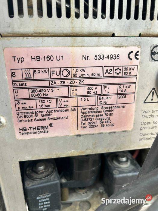 Termostat form wtryskowych HB THERM 160 SERIES Tuliszków