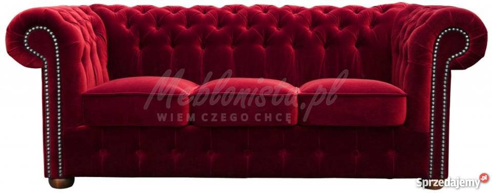 Sofa Chesterfield Classic 3 osobow sprężyny Wrocław