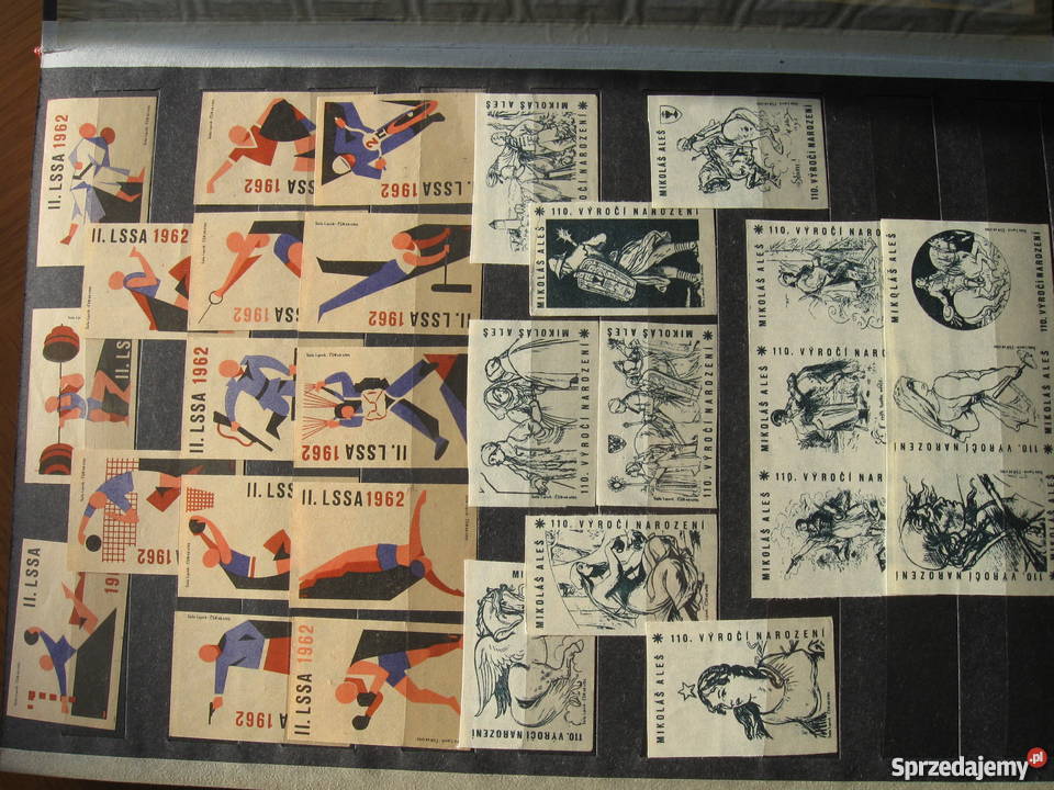 Kolekcja etykiet zapałczanych Warszawa sprzedam