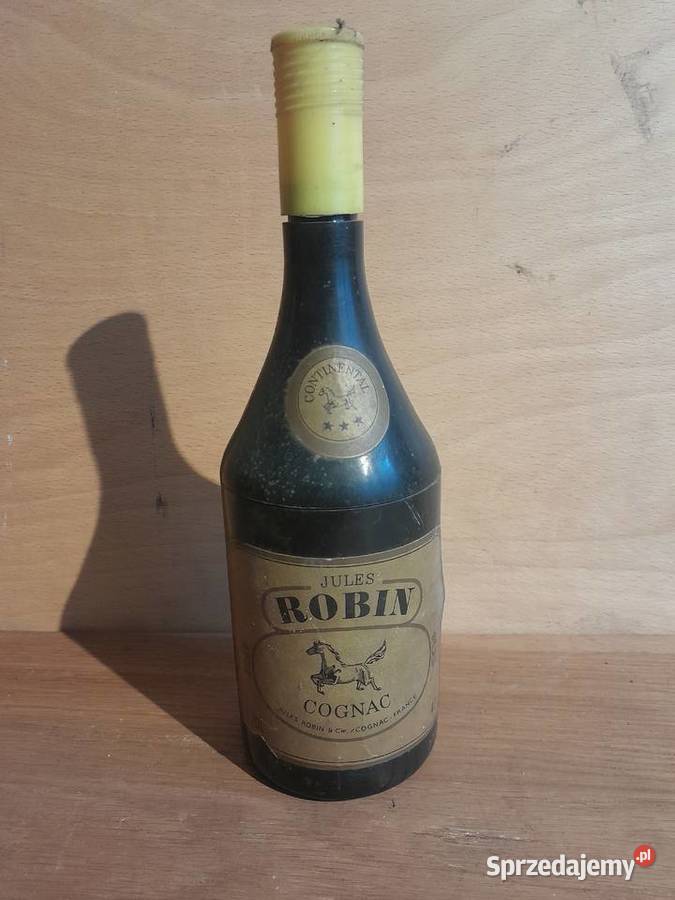 Stara papierośnica Robin butelka Cognac gadżet Dąbrowa Górnicza