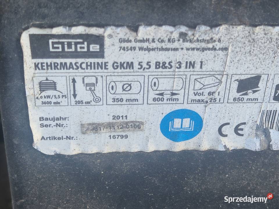 zamiatarka marki Gde 55