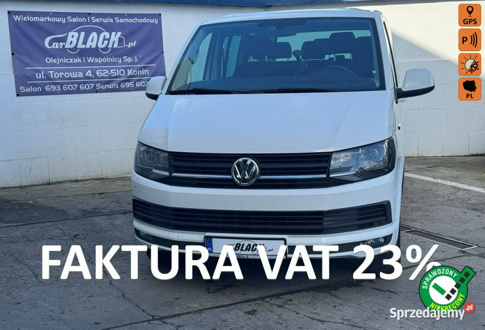 Volkswagen Transporter Salon Polska Bezwypadkowy Konin