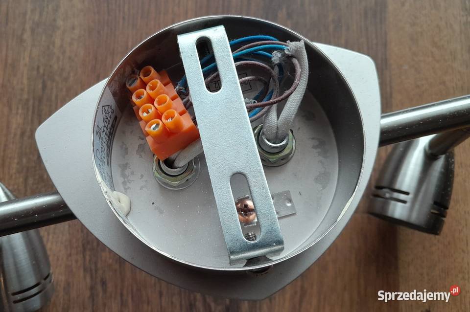 Srebrny żyrandol lampa sufitowa GU10 mazowieckie sprzedam