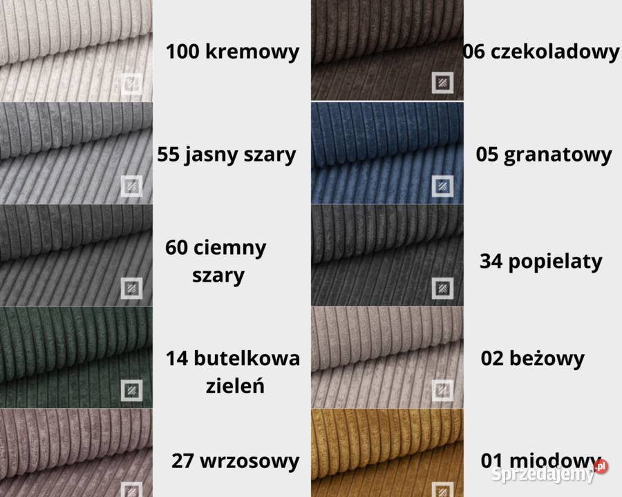 Sztruksowy narożnik z funkcją spania Narożnik Wrocław sprzedam