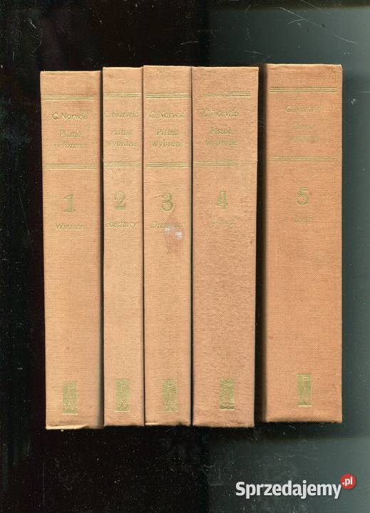 Pisma wybrane T15 Norwid Rok wydania 1968 zachodniopomorskie Szczecin