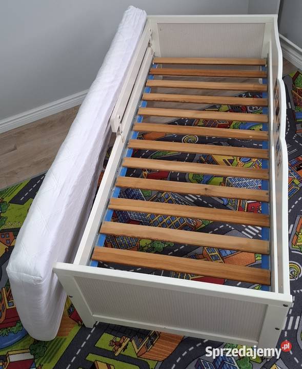 Łóżko dziecięce z barierką materacem IKEA Czeladź