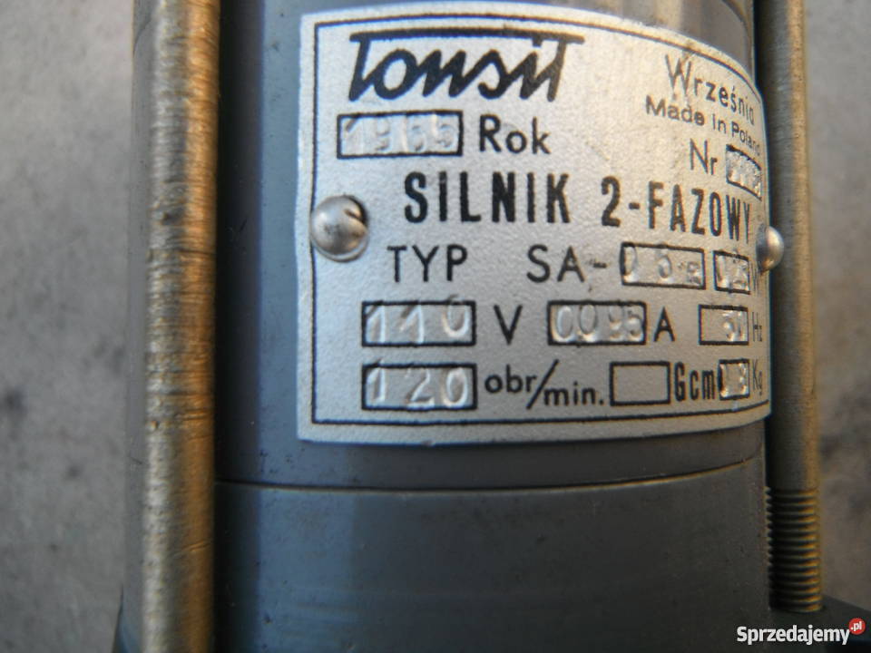 Silnik SA06R Tonsil 025W 110V 50Hz 120obrmin Chlewiska