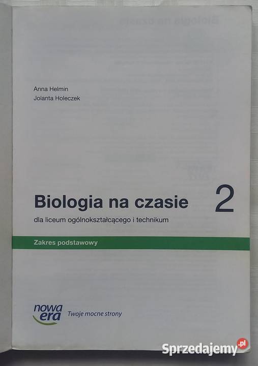Biologia na czasie 2 podręcznik liceum i Małkinia Górna