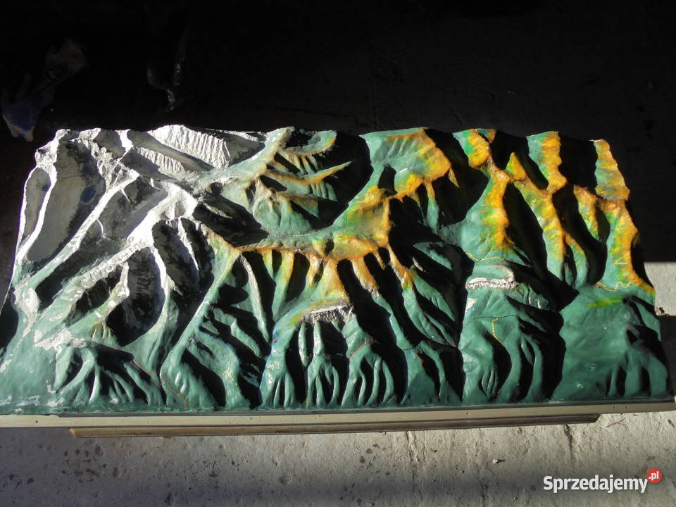 Mapa plastyczna gór świetokrzyskich Piekoszów