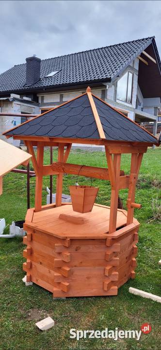 Studnia ogrodowa drewniana ozdobna PRODUCENT