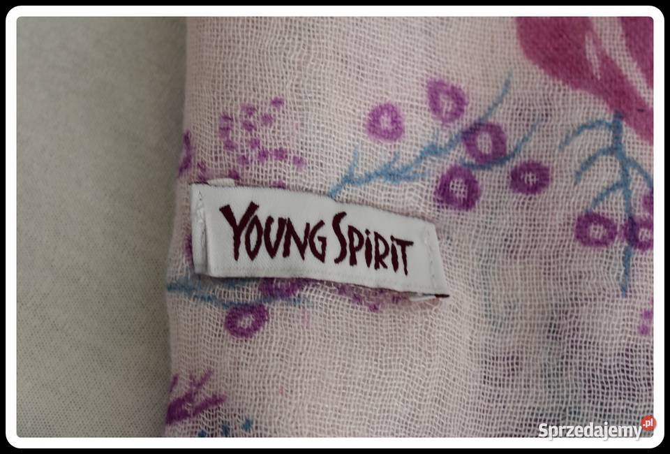 Wiosenna chusta z frędzlami lekka różowa w mazowieckie Płock