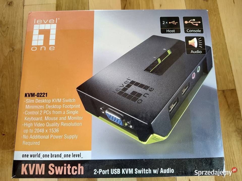 LevelOne KVM Switch przełącznik KVM0221 Czerniejów-Kolonia