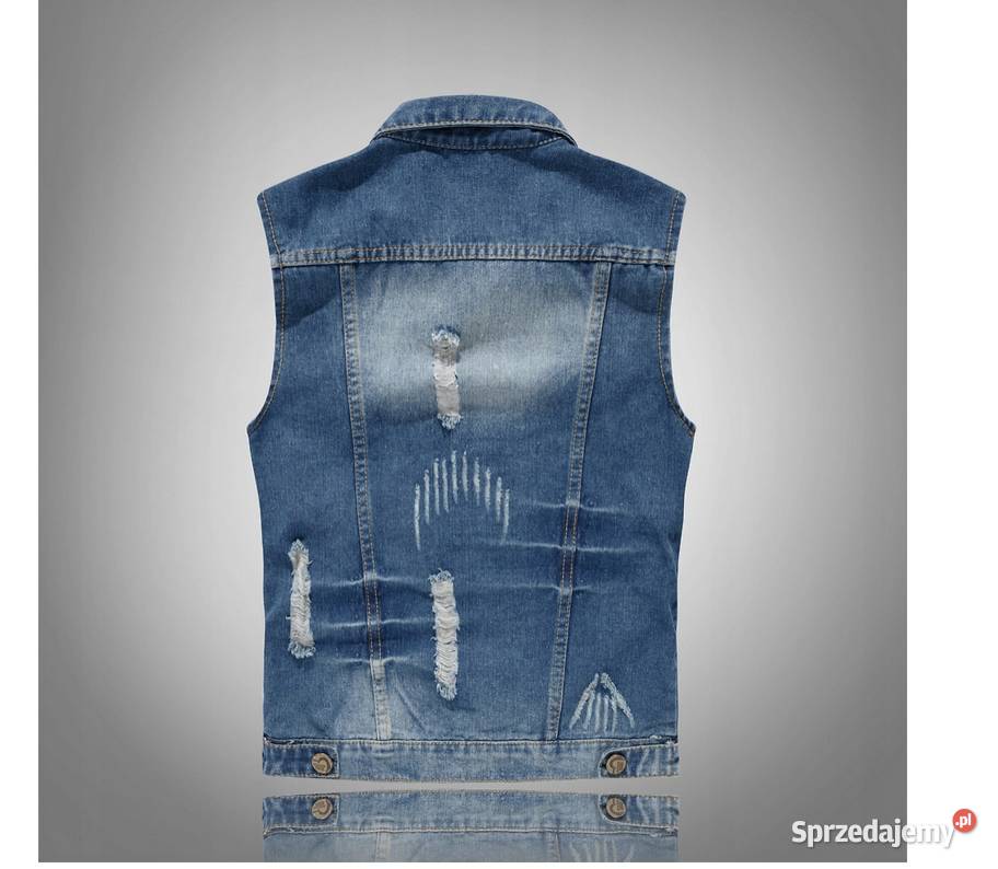 Bezrękawnik kamizelka katana jeansowa USA Motoryzacja