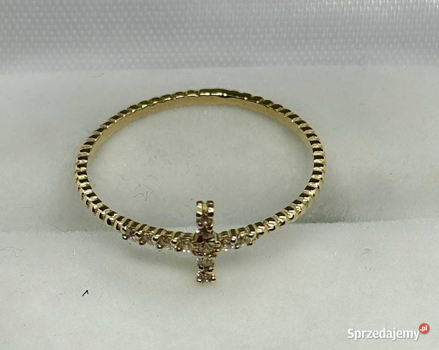 Złoty pierścionek pr 585 085g R16 Elbląg