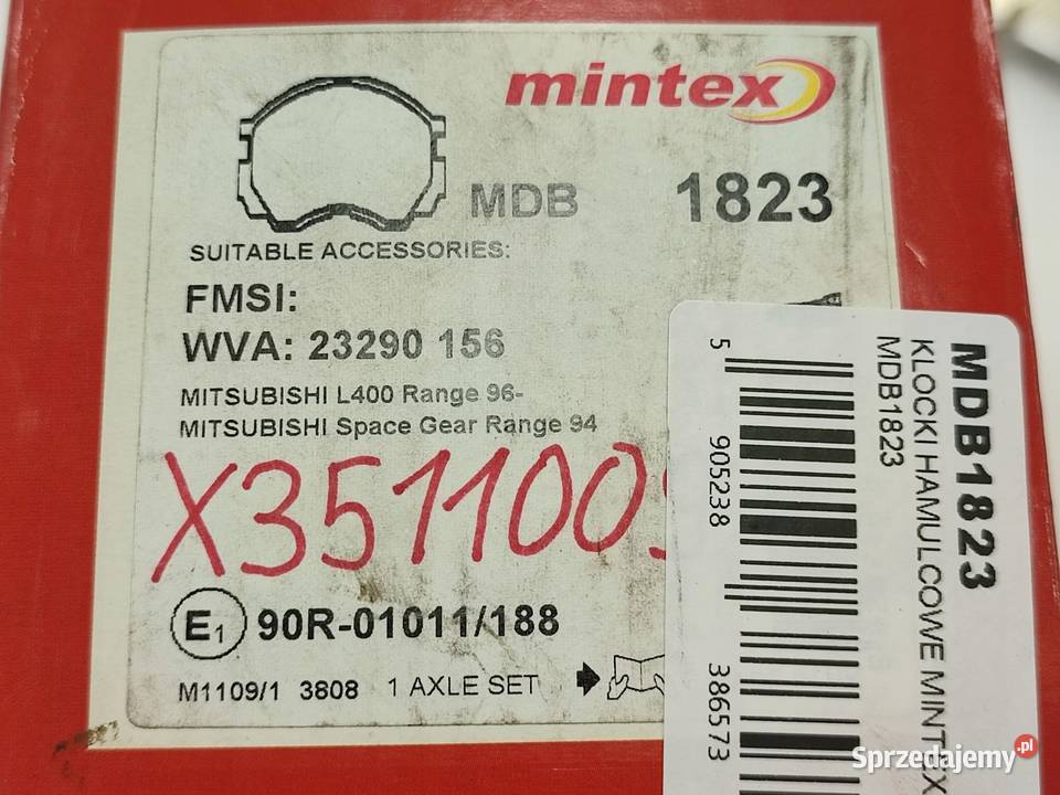 KLOCKI HAMULCOWE PRZÓD MITSUBISHI L200 25 D 2007 sprzedam