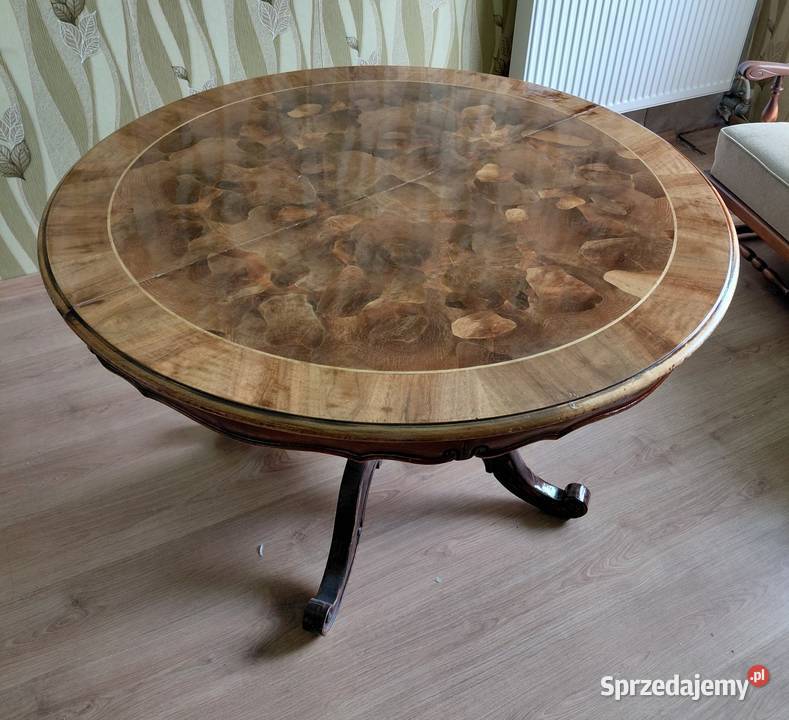 Stół drewniany antyczny 120cm Katowice