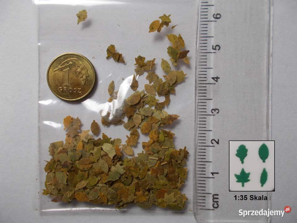 Listki liście posypka modelarska do makiet Ruda Śląska