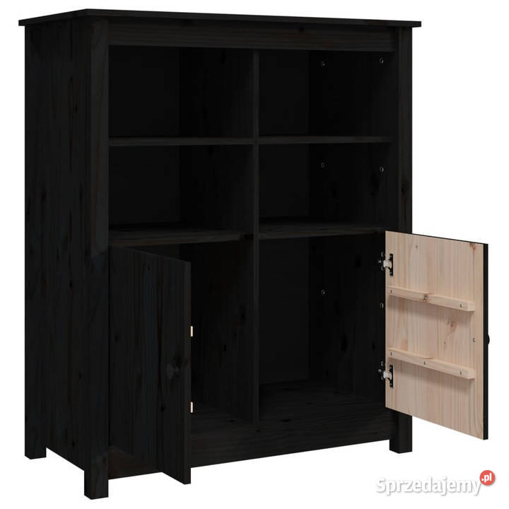 Szafka czarna 83x415x100 lite drewno sosnowe mazowieckie Warszawa